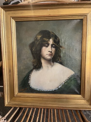 Ancien tableau huile sur toile - ancien,