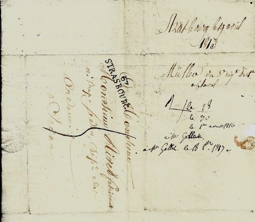 1813 cachet postal - cachet, 67