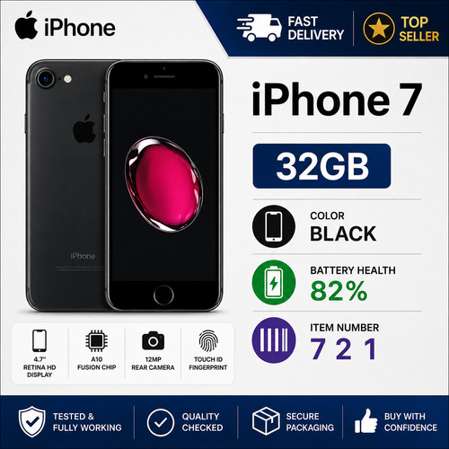 Apple iphone noir - apple, 7