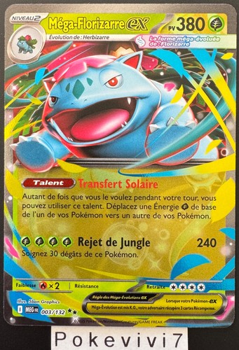 Carte pokemon mega - carte, mega-florizarre