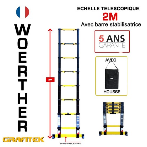 Echelle télescopique de - télescopique,