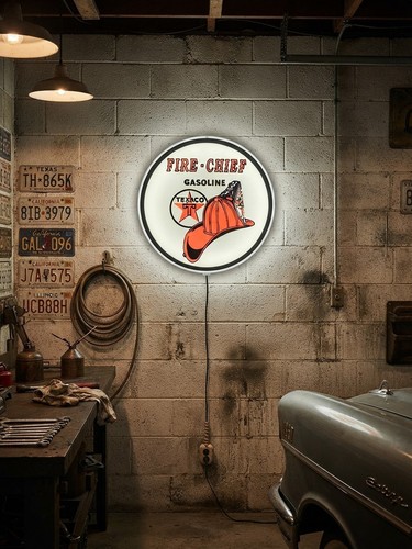 Enseigne texaco fire chief - enseigne, fire-chief