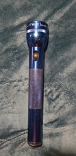 MAG-LITE 3 D CELL WORKS BLUE NO CORROSION EXTRA BULB CLEAN LENS DANG GOOD LIGHT
