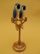 Lot PERCHOIR + 2 PERROQUETS