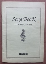 CASIO KEYBOARD SONG BOOK CTK-411 CTK-431, 99 SONGS ENGLISH and JAPANESE 72 PAGES