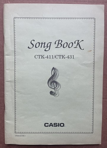 Casio keyboard song book - song,