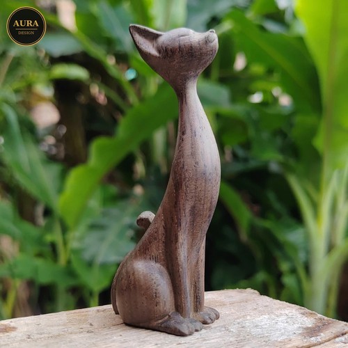 Statue chat stylisé - stylisé, en