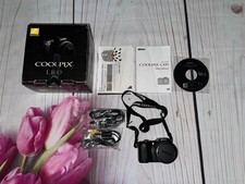 Nikon COOLPIX L100 10.0MP 15x Zoom Digital Camera Black Card Not Included