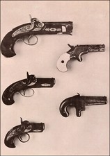 1959 Vintage Print Guns Pocket Pistol Henry Deringer James Warner National Arms