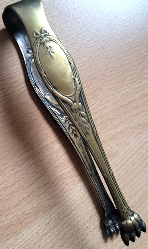 Pince sucre ancienne laiton - sucre,
