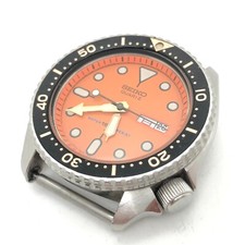 [w1847] SEIKO 7548-700C 150m Diver Orange cadran pile neuve fonctionne quartz EX