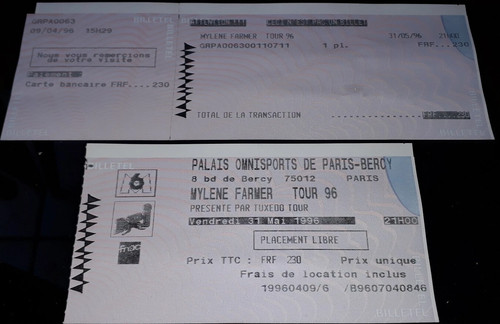Mylene farmer billet - mylene,