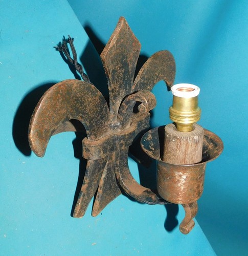 Old wrought iron - wrought, sconce.