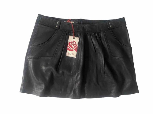 Jupe cuir agneau bel air - jupe, en