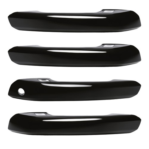 4pcs black door handle - black,