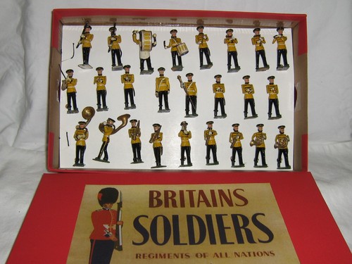 Vtg britains military band - us,