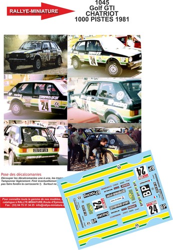 Decals ref 1045 - 1/43,