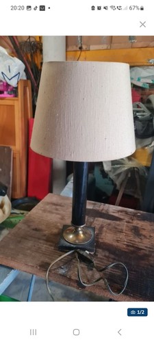 Lampe chevet noir doré - chevet,
