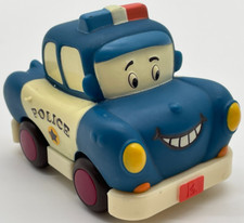 Battat B. Toys Pull Back Police Car Blue Smile Face Vehicle MyBtoys H57700 Kids
