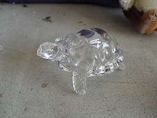 Unique Lead Crystal Turtle Figurine Cristal d'Arques France