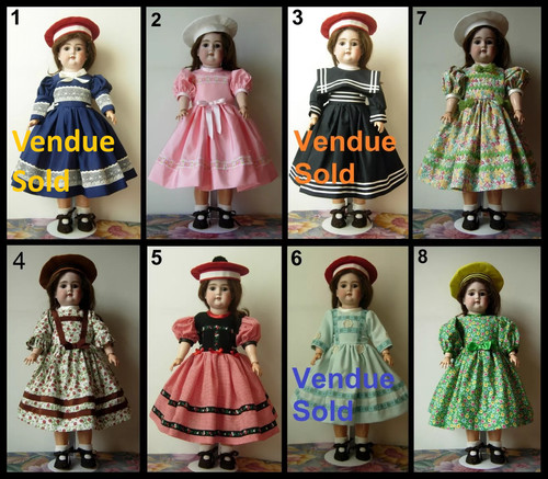 Robe poupée ancienne - poupée,