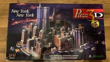 Puzz 3D New York, New York 3141 Piece Puzzle Pre-9/11 NYC Skyline - Unused Read