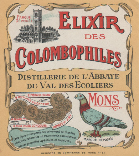 élixir des colombophiles - "Élixir,
