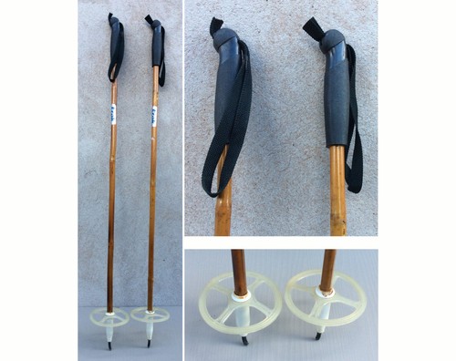 Batons ski bambou - batons, de