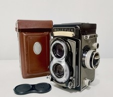 Vintage TLR Camera ROLLEIFLEX 3.5 T Grey - Lens Carl Zeiss Tessar 75mm 1:3.5