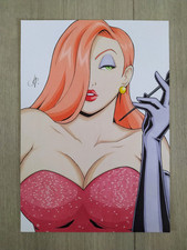 Jessica Rabbit A4 Original Drawing