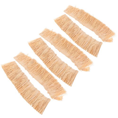 6pcs miniature natural straw - 6pcs,