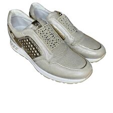 Nero Giardini NG Italy Rhinestone Slip On Platform Shoe Sneaker Size 39