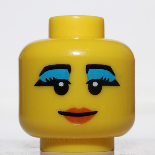 Lego yellow head - yellow, female