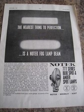 NOTEK 777 SERIES BLUE SPOT AMBER SPOT LAMPS BROMLEY KENT 1965 ADVERT A4 FILE 31