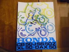 Catalogue HONDA CB50J-SS50Z-XL50-DAX50 – Dépliant 8 pages