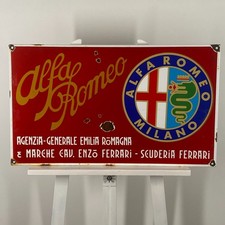 Plaque émaillée Alfa Romeo -