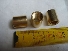 Brass Female Junction Fitting (Set of 2) L: 14mm Threaded Not 10mm x 1mm