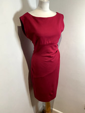 Diane Von Furstenberg Dress US 10 UK 14 Jori Pink red jersey Stretch fitted