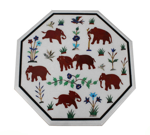 Table basse octogonale - basse, en