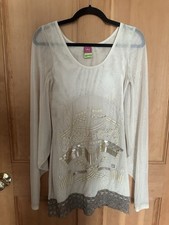 Save The Queen Jean Paul Gaultier style Mesh Dress Womens Size Small Y2K