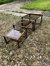 3 VINTAGE 70-80 Coffee Tables in Good Condition Correct