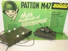 SOLIDO, 1975' PATTON Military Remote Controlled Motorized Tank Working, Vers.2