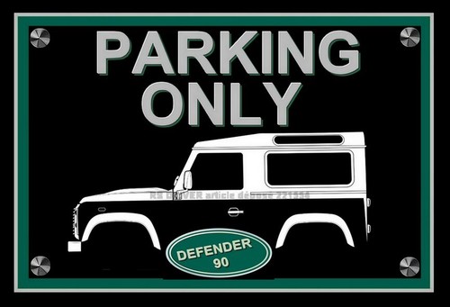 Plaque parking only land - plaque,