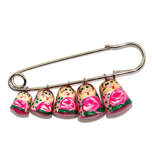 Broche avec poupées - avec,