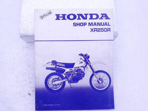 Manuel atelier honda xr500 - d’atelier,