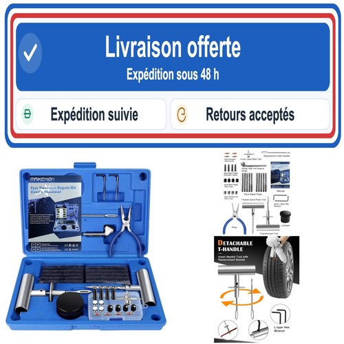 Maikehigh kit réparation pneu - réparation,