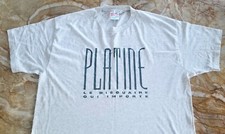 Vtg 80s PLATINE Le Disquaire Importe ~ Quebec's Flagship Vinyl Store T Shirt XL