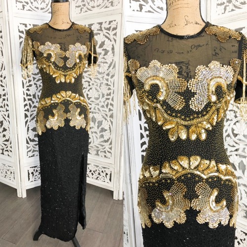 1980s vintage sequin black - vintage,