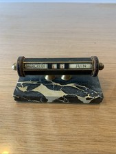 Art Deco perpetual calendar marble base ref lake 