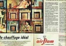 Advertising 129 1965 Airflam Oil Heater Technical Switzerland 2d